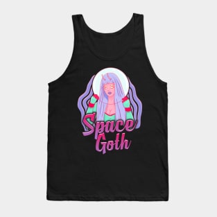 Sexy Space Goth Girl Tank Top